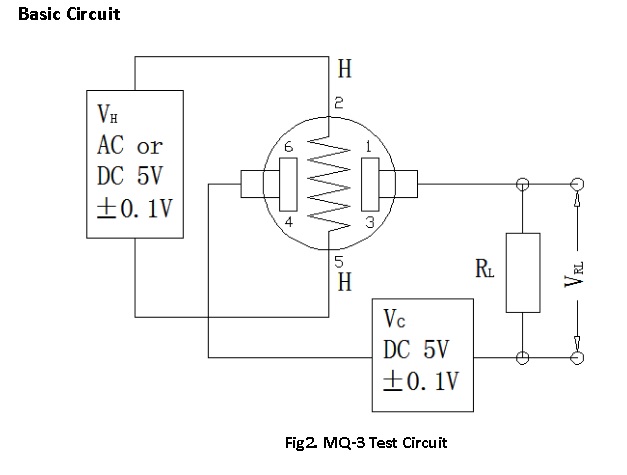Schaltplan zum Aufbau des Spannungsteilers.